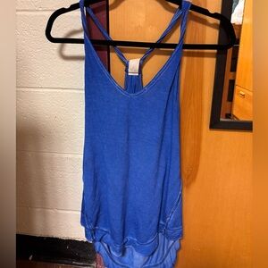 Free People Royal Blue Strappy Tank Top
